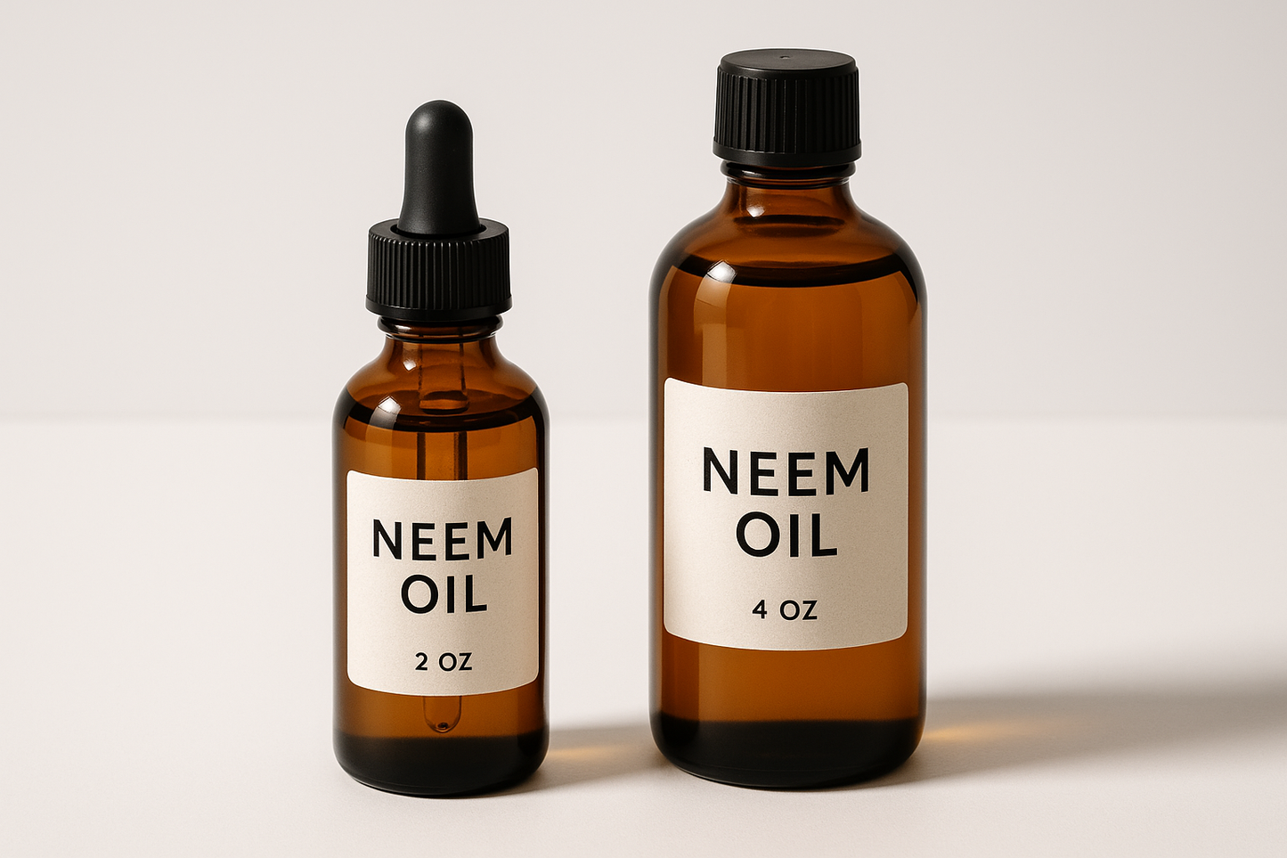 neem oil 2oz 4oz glass bottle