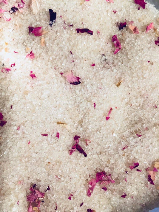 Rose Petal infused artisan culinary sugar