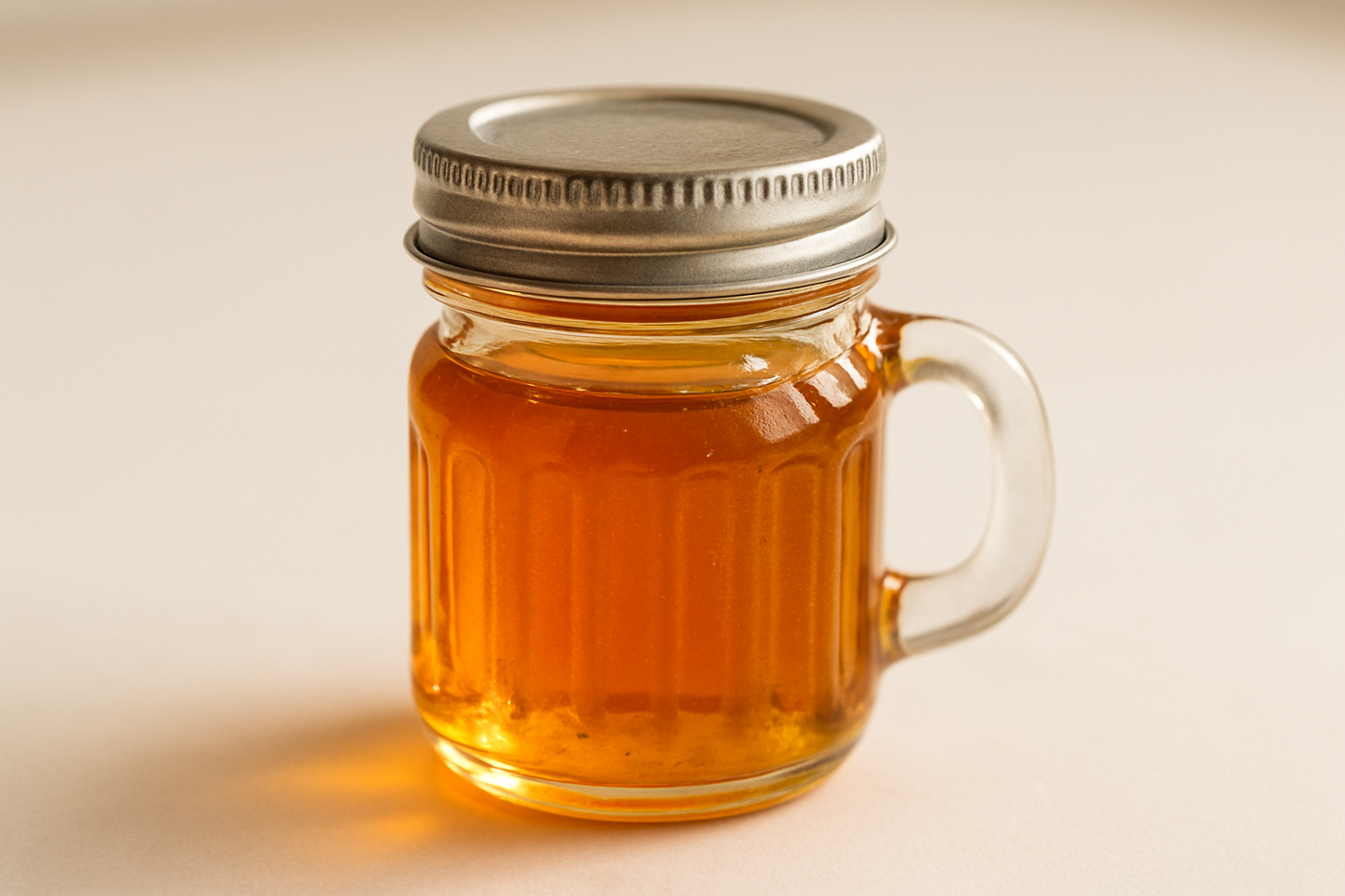 2oz honey mason jar with handle